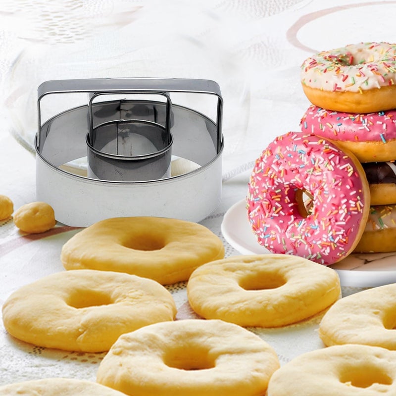 Mrs. Anderson's Baking Mrs. Andersonâ€™s Baking Donut Cutter with Handle, Stainless Steel, Makes 3-Inch Donuts - Image 4