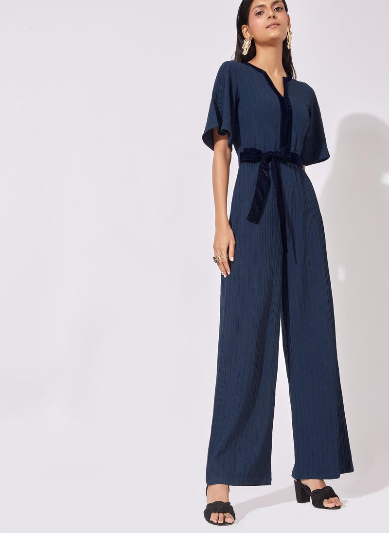 The Label Life Front Tie Flared Jumpsuit - Image 4