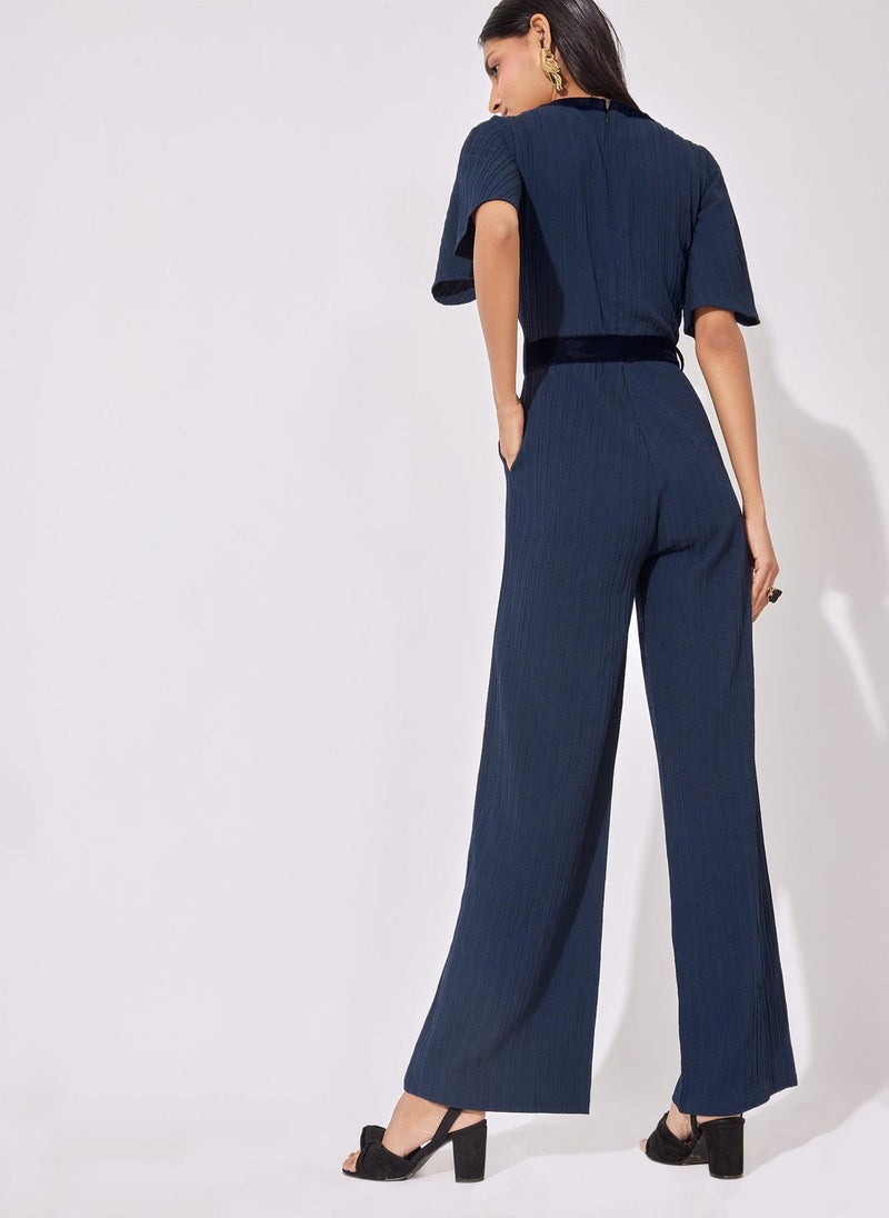 The Label Life Front Tie Flared Jumpsuit - Image 5