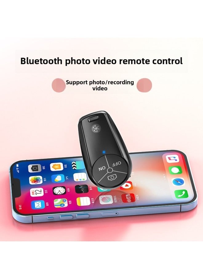 Mobile Phone Bluetooth Selfie Artifact Live Broadcast Remote Control Android IOS Universal Mini Wireless Single on Photography Remote Control-Color:Black - Image 4