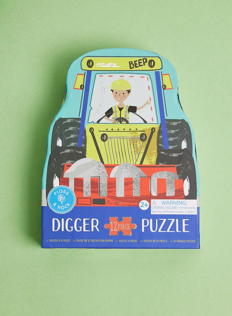 Floss & Rock Digger 12Pc Shaped Jigsaw With Shaped Box