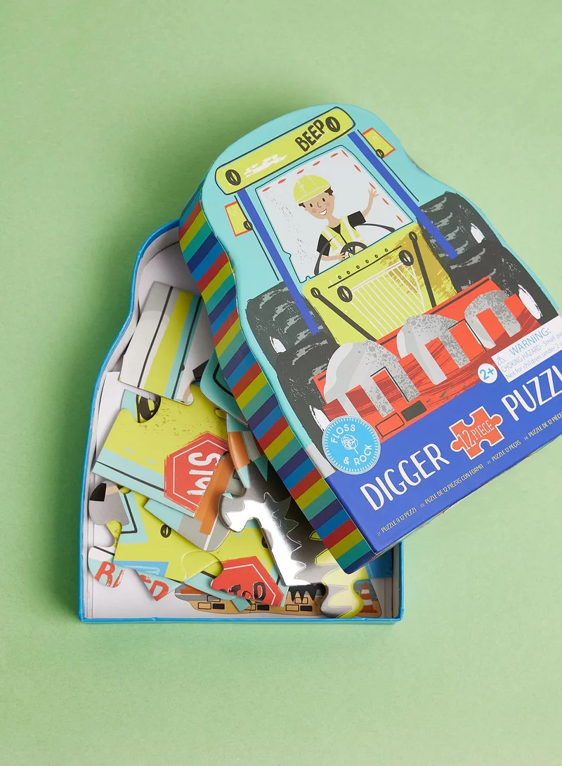 Floss & Rock Digger 12Pc Shaped Jigsaw With Shaped Box