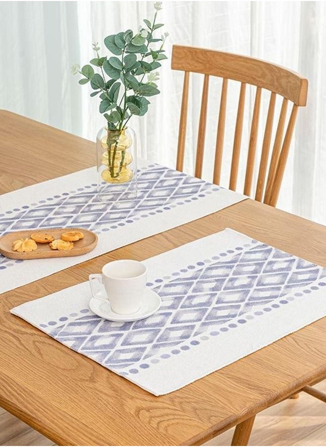 MIXDE Woven Table Runner Rustic Table Runners Modern Farmhouse Style Vintage Rustic Table Runner with Tassels for Dresser Bridal Shower Home Dining Table Decor  - Image 4
