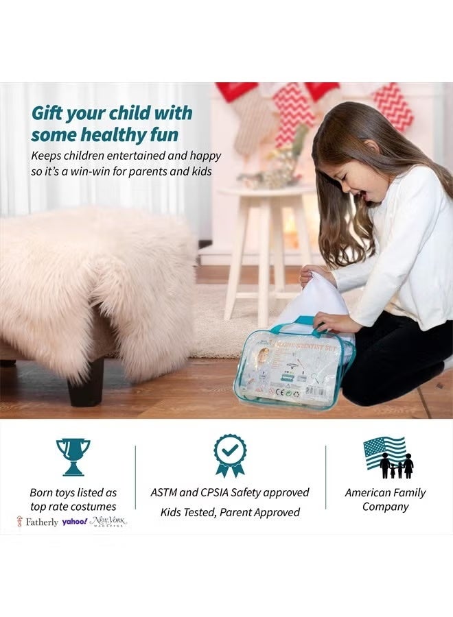 Born Toys Science Kits for Kids w/Kids Lab Coat for Ages 5-8, Includes Science Experiments for Kids, Science Toys, Kids Science Goggles, Kids Science Kits, Dress Up & Pretend Play or Kids Costume - Image 5