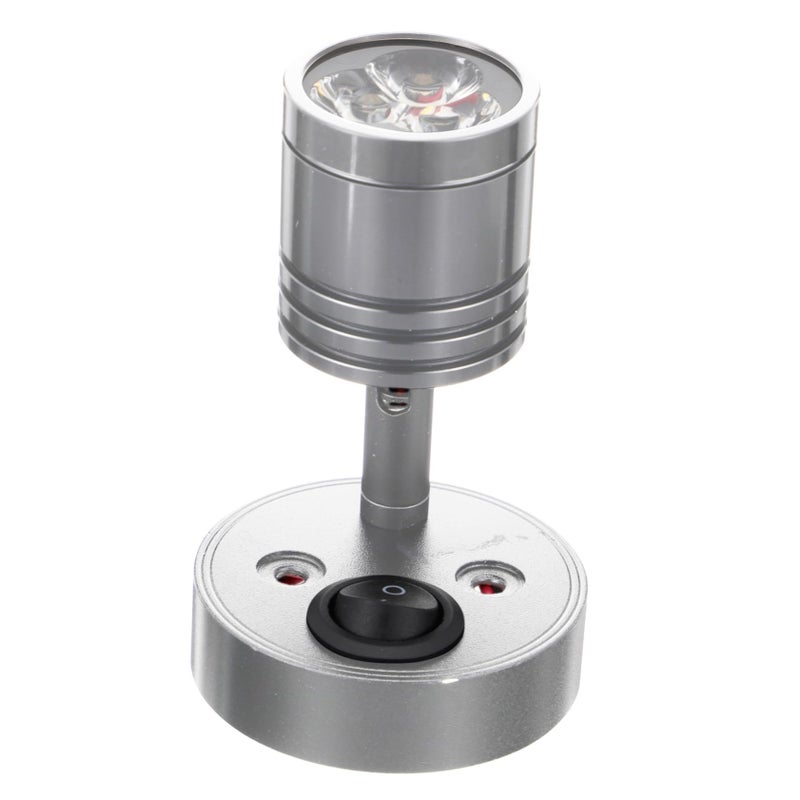 Silver Marine Wall Mount Reading Light 3W Soft Illumination For RV Boat Yacht - Image 2