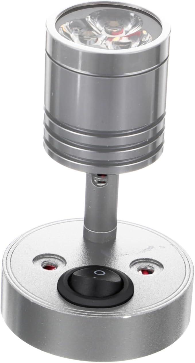 Silver Marine Wall Mount Reading Light 3W Soft Illumination For RV Boat Yacht - Image 1
