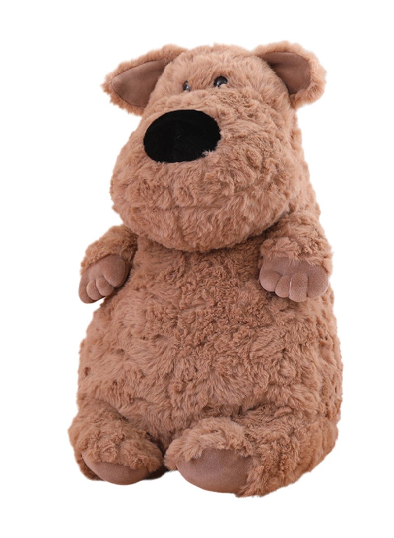 40 CM Khaki Cute Cartoon Dog Plush Toy Soft Stuffed Simulation Animal Doll For Girls And Boys All Ages Gift - Image 1