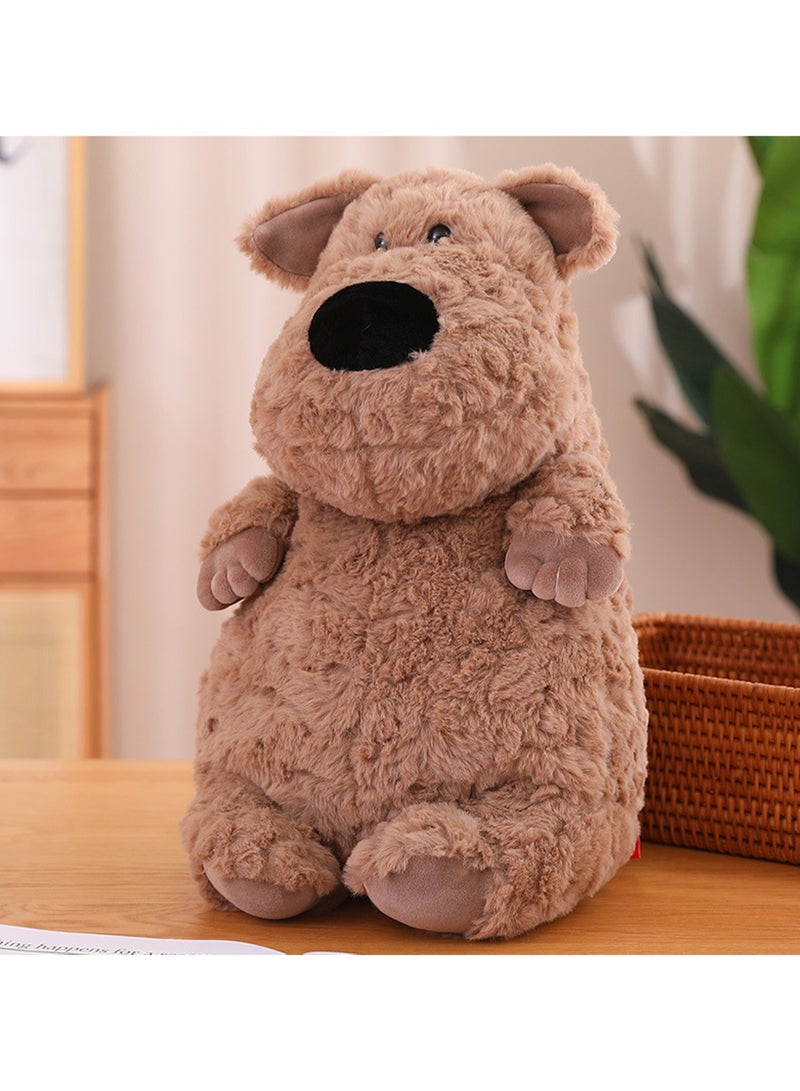 40 CM Khaki Cute Cartoon Dog Plush Toy Soft Stuffed Simulation Animal Doll For Girls And Boys All Ages Gift - Image 3