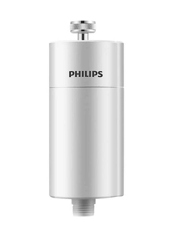 Philips Water-In-Line Shower Filter, Reduces Chlorine By Upto 99%, Easy to Install, Fits All Standard Hoses And Taps White - Image 1