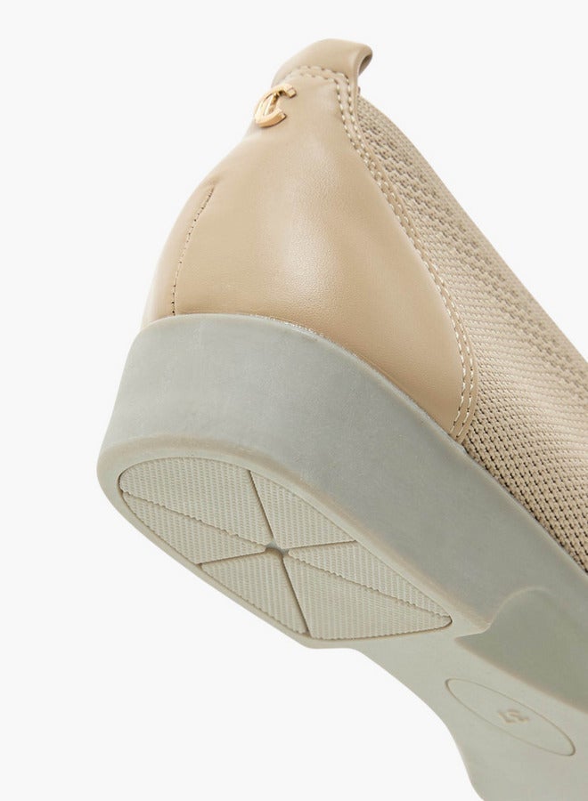 Le Confort Flyknit Textured Slip-On Loafers with Platform Heels - Image 5