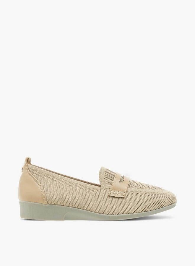 Le Confort Flyknit Textured Slip-On Loafers with Platform Heels - Image 2