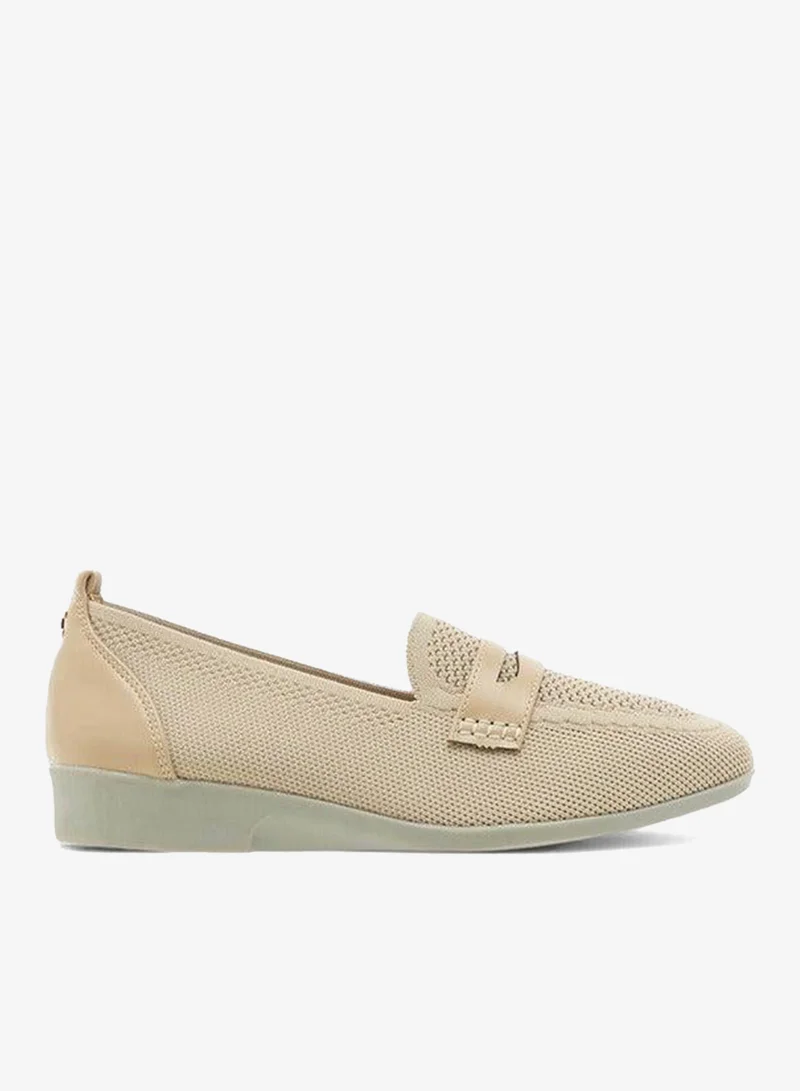 Le Confort Flyknit Textured Slip-On Loafers with Platform Heels