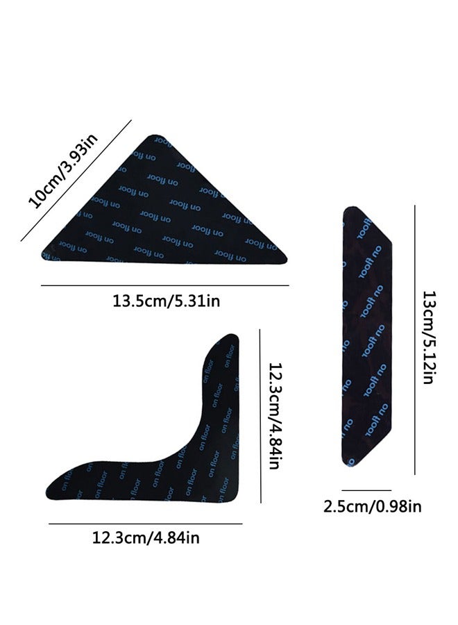 16 Pcs Rug Gripper Carpet Fixed Stickers Non-slip Waterproof Strip-Mat for Hardwod Floors and Tiles, Dual Sided Adhesive Rug Sticker to Keep Your Rugs in Place. Style C - Image 3