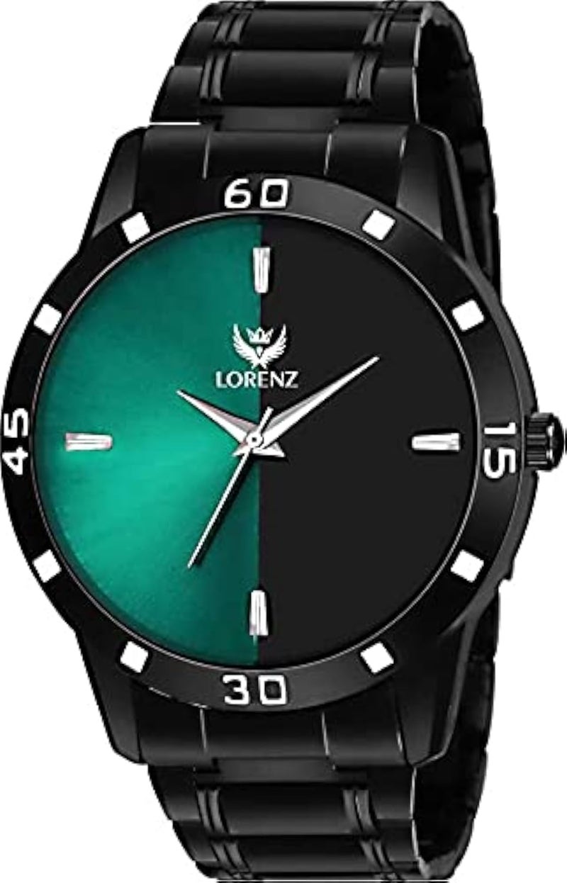 LORENZ Green-Black Dial Analogue Watch for Men | Watch for Boys- Mk-2092W - Image 1