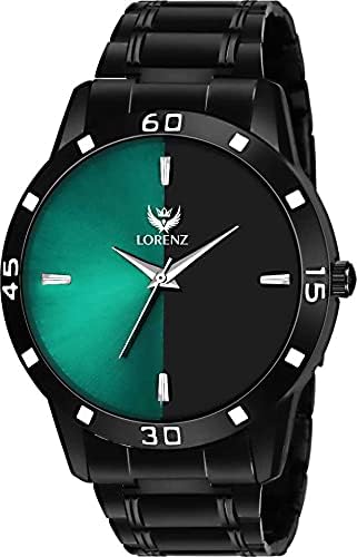 LORENZ Green-Black Dial Analogue Watch for Men | Watch for Boys- Mk-2092W - Image 2