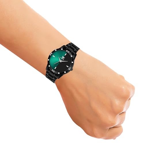 LORENZ Green-Black Dial Analogue Watch for Men | Watch for Boys- Mk-2092W - Image 4