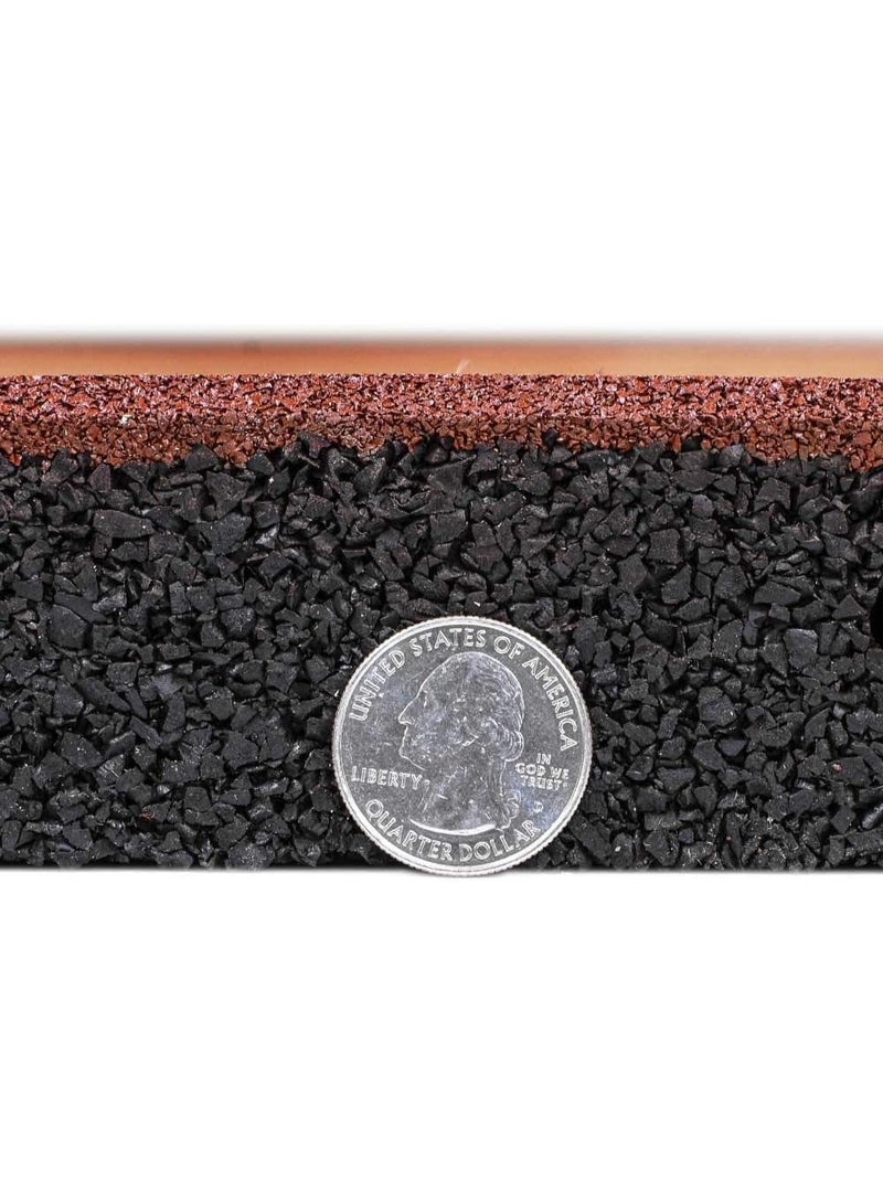 Terrain Playground Easy DIY Interlocking Outdoor Rubber Tiles 50x50cm and 40mm Thick for Use, Outdoor Gym Floor, Sports Deck, Backyard Play Area, Safety Rubber Tile - Image 4