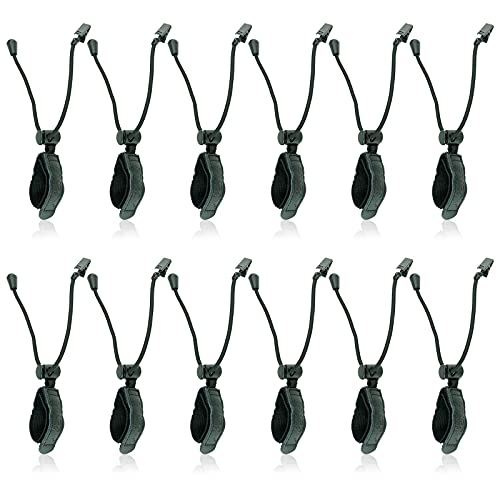 LINCO Lincostore Backdrop Clamp Adjustable Heavy Duty Black Clamps 12-Pack for Photo Studio Backdrop Muslin, Camera Flash Brackets, Photo Backdrop Background Support Equipment 4216-1-12 - Image 1