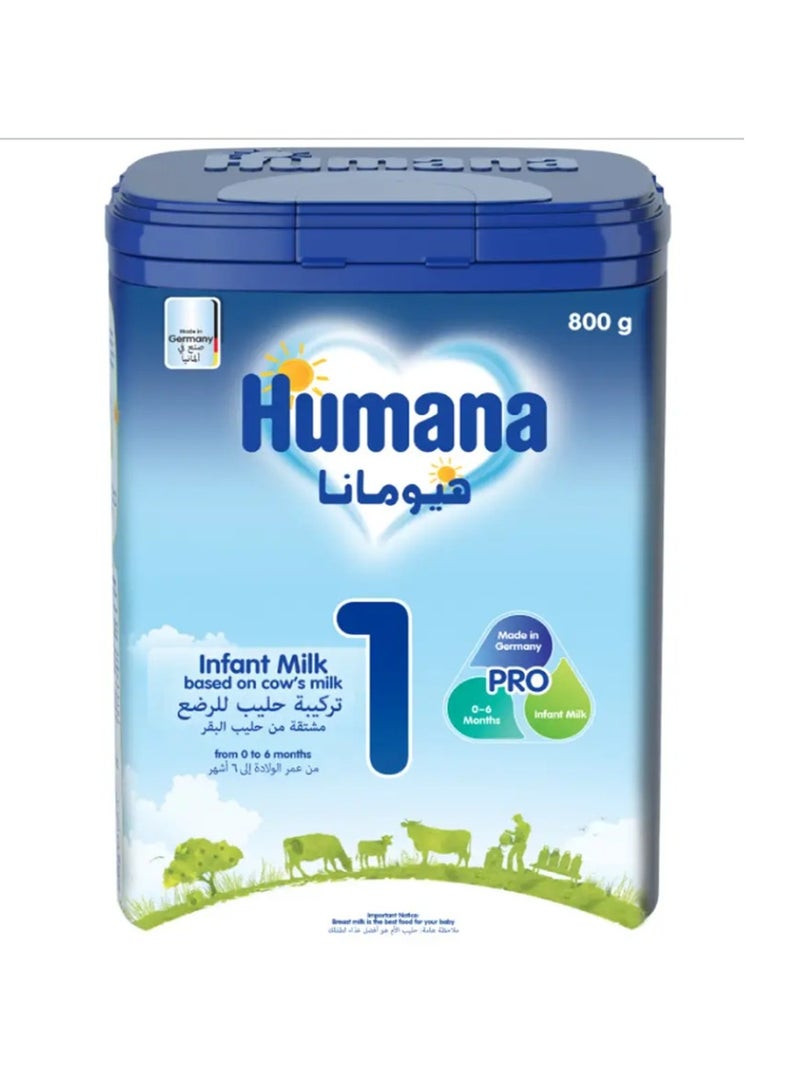 Humana 1 Probalanc Gmo-Free Infant Formula 800g - Image 2