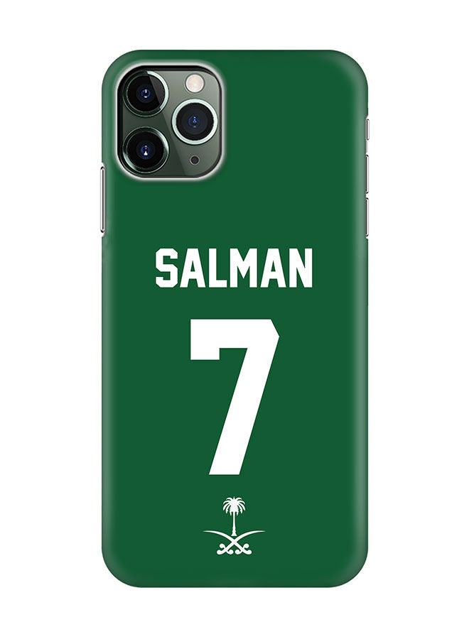 Stylizedd Slim Cover for Apple iPhone 11 Pro Case Snap Classic Series Mobile Cover Hard PC Shield Matte Finish Print -Saudi Arabia-Player-Salman - Image 1
