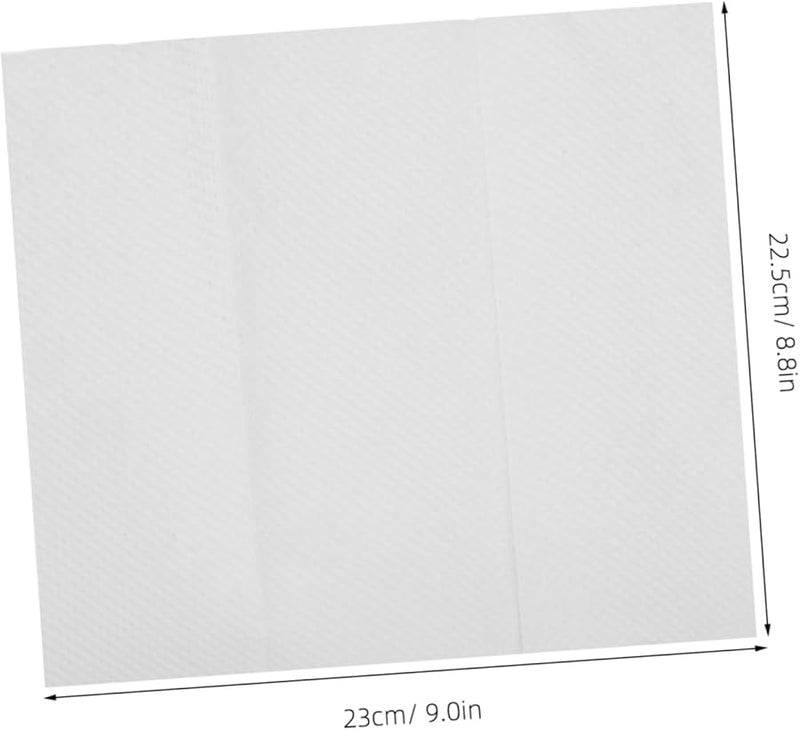 مناديل ورقية بيضاء قابلة للتخلص 200 قطعة مناشف يد ناعمة ماصة للضيوف حفلات الزفاف والحفلات - Image 3