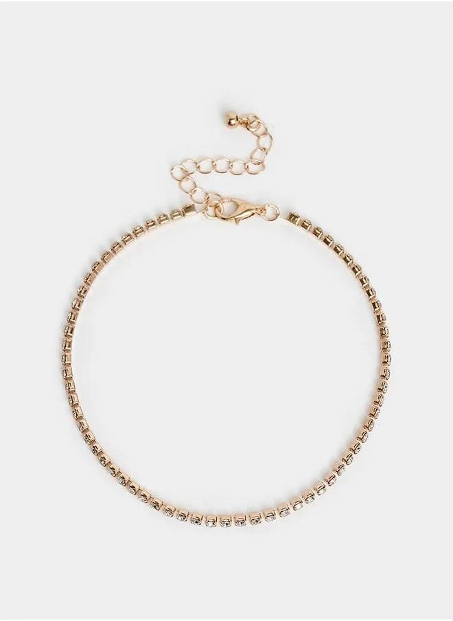 Styli Set Of 3 - Heart Drop Anklets