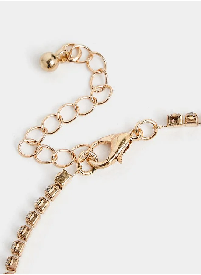 Styli Set Of 3 - Heart Drop Anklets