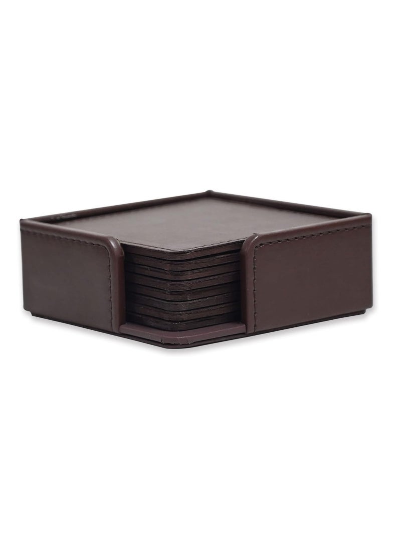 FIS طقم مكتب تنفيذي من اف اي اس، بولي يوريثان إيطالي، 8 مجموعات، بني داكن - FSDSEX201DBR - Image 4