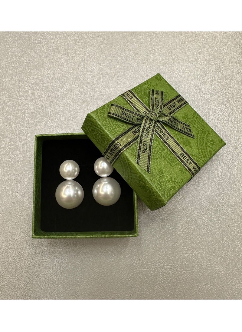 Generic - Atmospheric pearl earrings Vintage Hepburn style stud earrings - Image 1