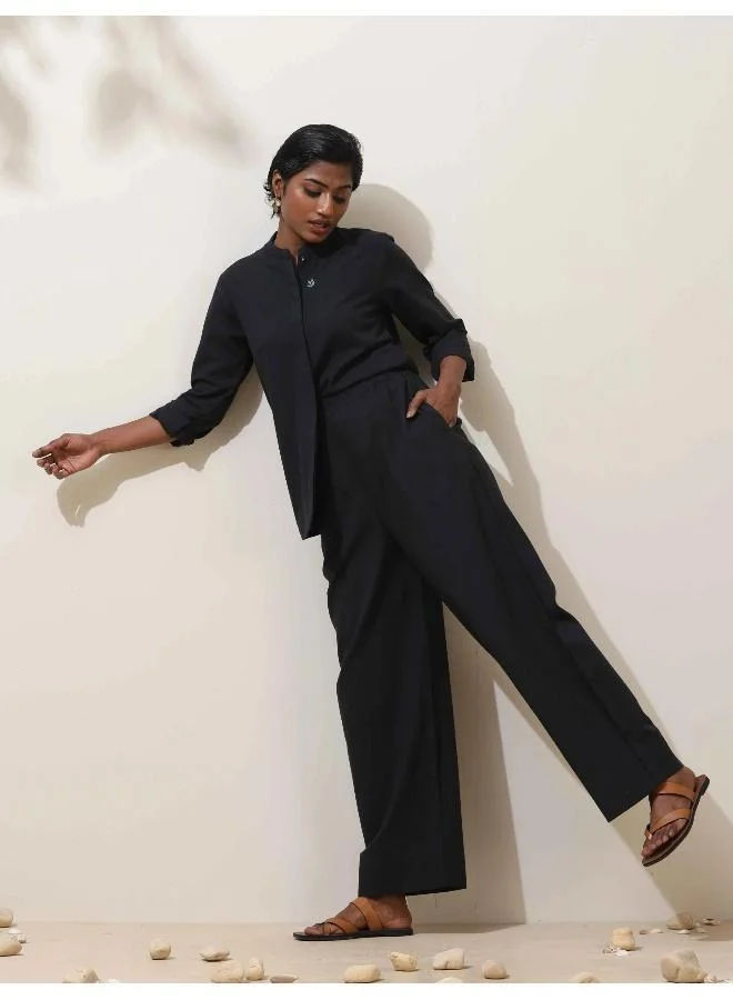 ترو برونز trueBrowns Black Cotton Co-Ord Set
