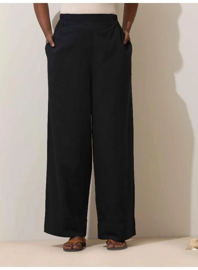 trueBrowns trueBrowns Black Cotton Co-Ord Set