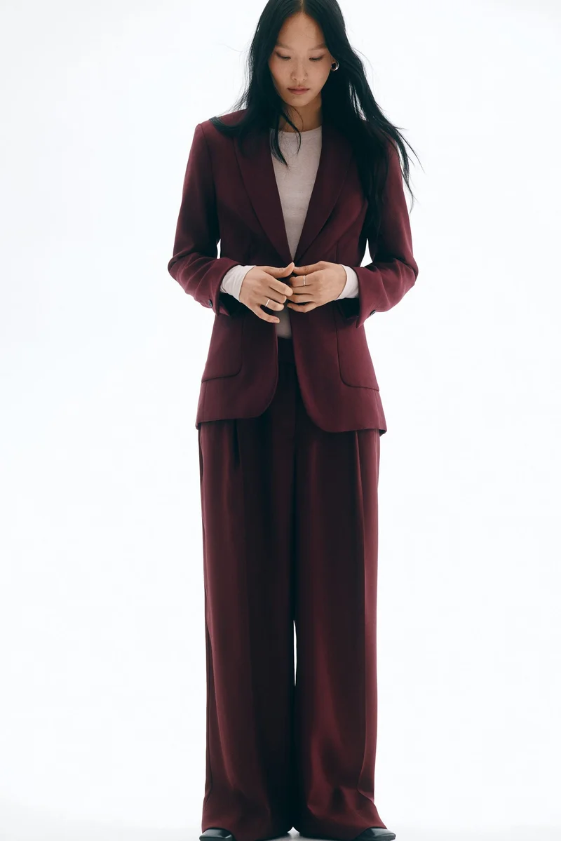 اتش اند ام بنطلون أنيق واسع