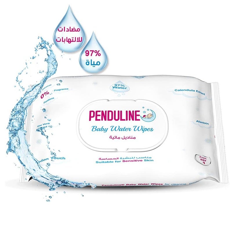 Penduline Baby Wipes With  97% Water | 70pcs | Calendula |Safe for New Born | Sensitivie Skin | Zero Alcohol - Fragrance - Parabens - Image 2