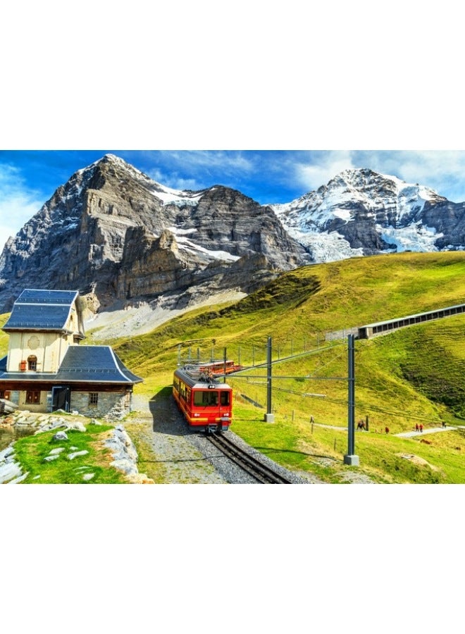 1000 Pieces Of Paper Landscape Jigsaw Puzzle Adult 70*50 High Difficulty Jigsaw Puzzle Gift Decompression Toy Jigsaw Puzzle Factory-Color:GSSQ0025-Top Of Girls' Peak 1000 Pieces - Image 1