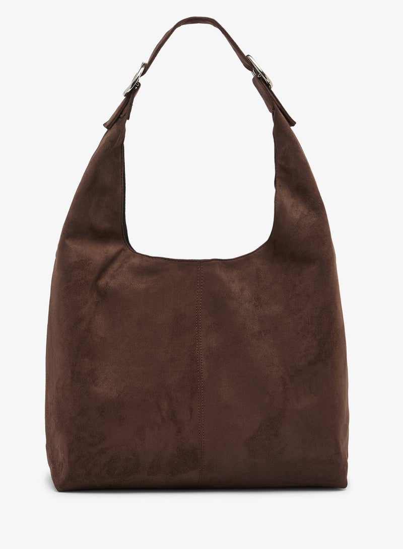 GLAMOROUS Large Faux Suede Tote Bag - Image 2