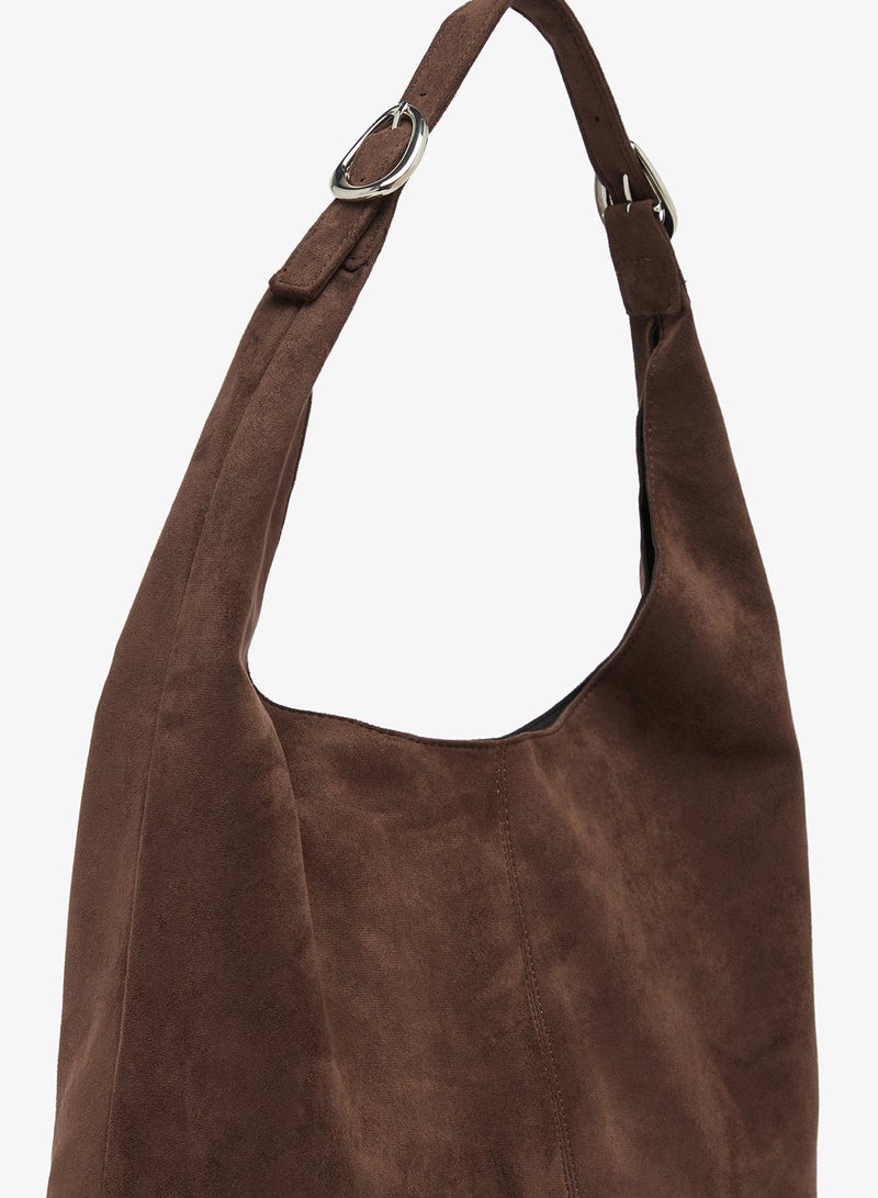 GLAMOROUS Large Faux Suede Tote Bag - Image 4