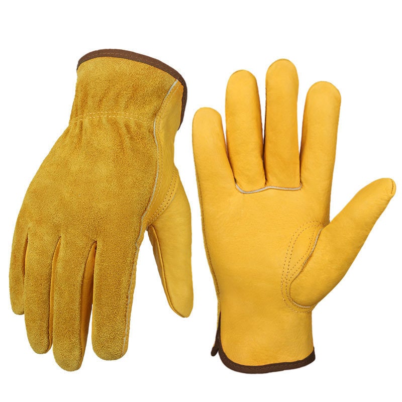 Cowhide Work Gloves for Gardening, Mechanical, Welding - Image 1
