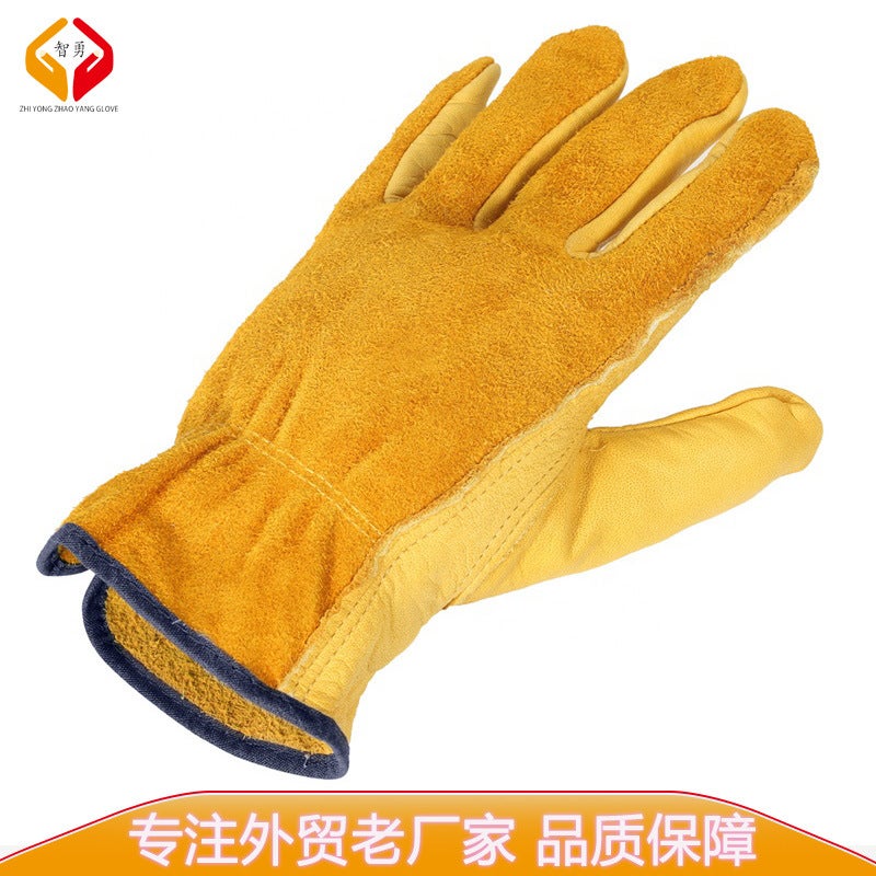Cowhide Work Gloves for Gardening, Mechanical, Welding - Image 5