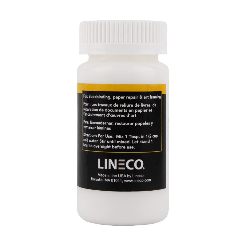 Lineco لاصق ميثيل السليلوز بــ pH محايد من لاينكو، 1.5 أونصة، لاصق متعدد الاستخدامات خالي من الحمض، يجف بسرعة وواضح، قابل للذوبان في الماء، لإصلاح الكتب، التأطير، الكولاج، فنون الورق والحرف، عبوة من 1 - Image 2