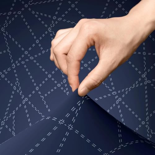Wakefit Printed 3 Seater Sofa Cover | Elastic Stretchable Sofa Slip Cover | Triple Seater Sofa Protector | Bekam,Blue - Image 2