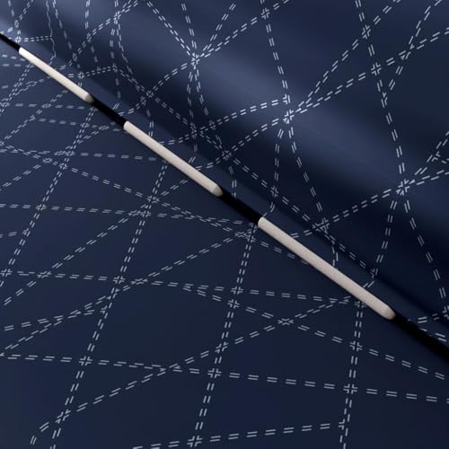 Wakefit Printed 3 Seater Sofa Cover | Elastic Stretchable Sofa Slip Cover | Triple Seater Sofa Protector | Bekam,Blue - Image 5