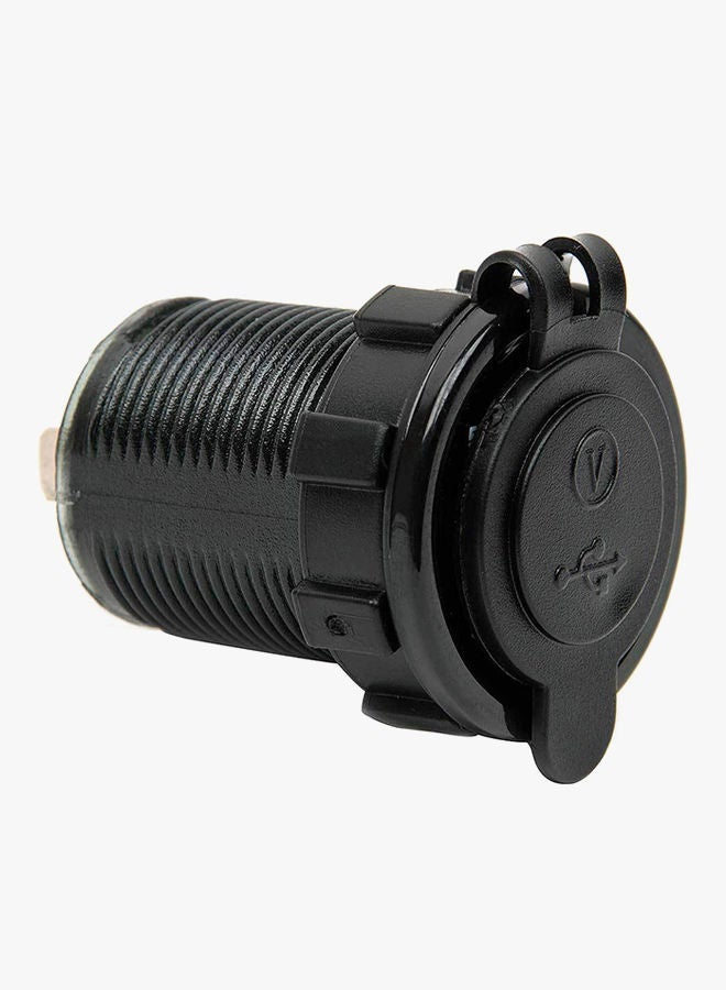 Loquat Dual USB LED Car Charger With Digital Voltmeter Monitor Blue - Image 3