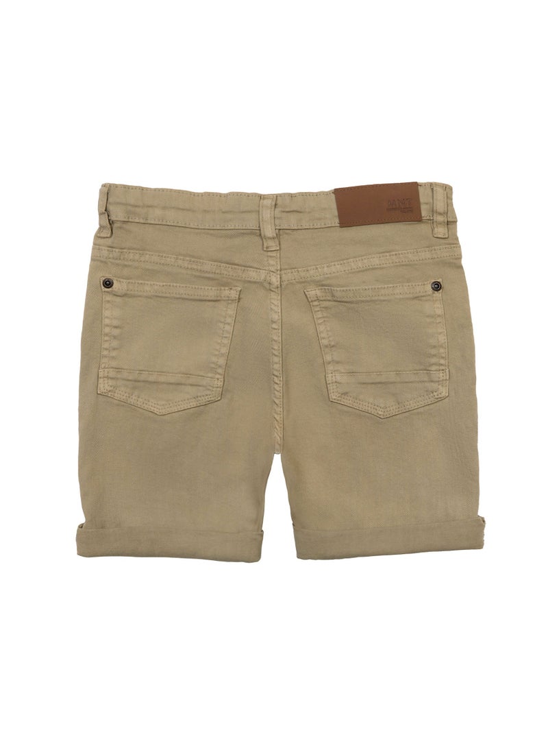 مينوتي شورت تويـل للأطفال بحافة مطوية وجيوب تقليدية - Image 2