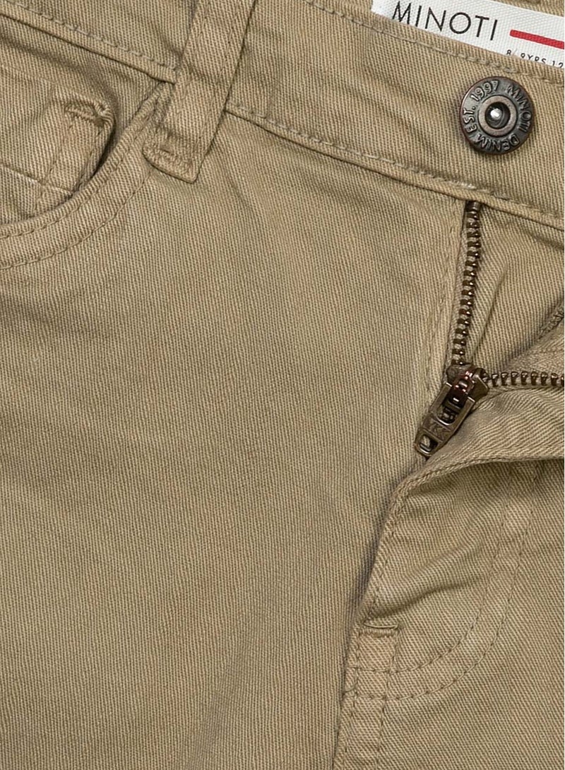 مينوتي شورت تويـل للأطفال بحافة مطوية وجيوب تقليدية - Image 3