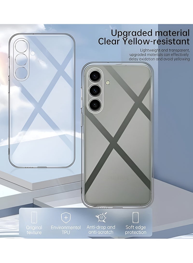 BORTONY Samsung Galaxy S24 Plus Case Crystal Clear Flexible Soft TPU Shockproof Protective Case Cover for Samsung Galaxy S24 Plus - Image 4