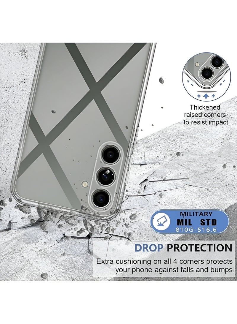 BORTONY Samsung Galaxy S24 Plus Case Crystal Clear Flexible Soft TPU Shockproof Protective Case Cover for Samsung Galaxy S24 Plus - Image 5