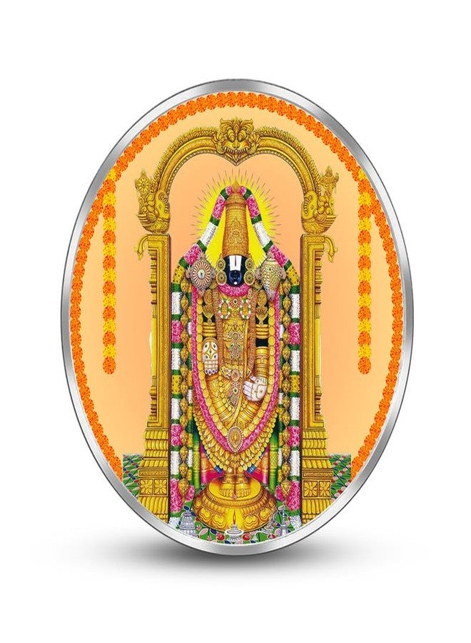 Silviya BIS Hallmarked Tirupati Balaji 999 Pure Silver Coin (20 Gram) Round Shape: Lord Venkateshwara - Tirumala Tirupati Devasthanams - Hindu Pilgrimage - Image 2