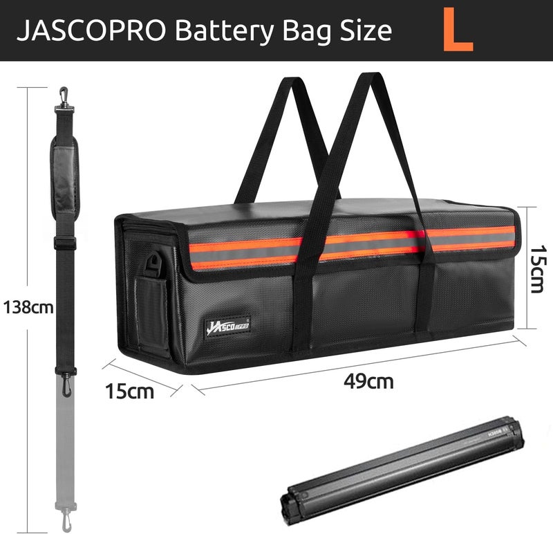 JASCOPRO Ebike Battery Bag M, L Room to room portable - Image 3