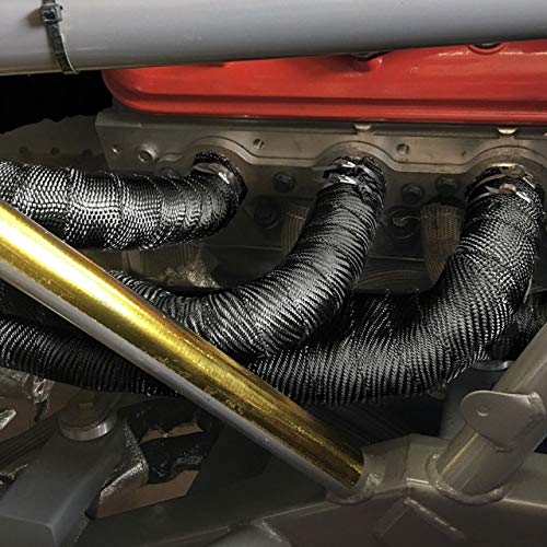 Design Engineering Black Titanium Exhaust Heat Wrap with Lava Rock Technology - 2" x 100' - Pliable Exhaust Wrap Tape for Exhaust Pipes, Withstands 1800°F Direct Heat & 2500°F Intermittent Heat - Image 5