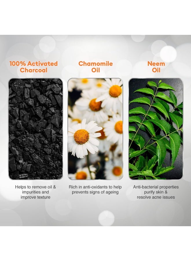 فى ال سي سي قناع تقشير الفحم للتبييض والتفتيح الفائق 7X من في إل سي سي - 100 جرام | مع فيتامين هـ وماء الورد وزيت قشر الليمون | تنظيف عميق وإزالة الرؤوس السوداء وتلاشي البقع الداكنة وتغذية البشرة. - Image 2